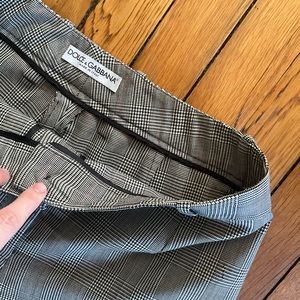 Dolce & Gabbana Vintage Plaid Pants